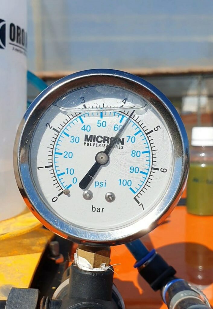 Ajuste da taxa de aplicação