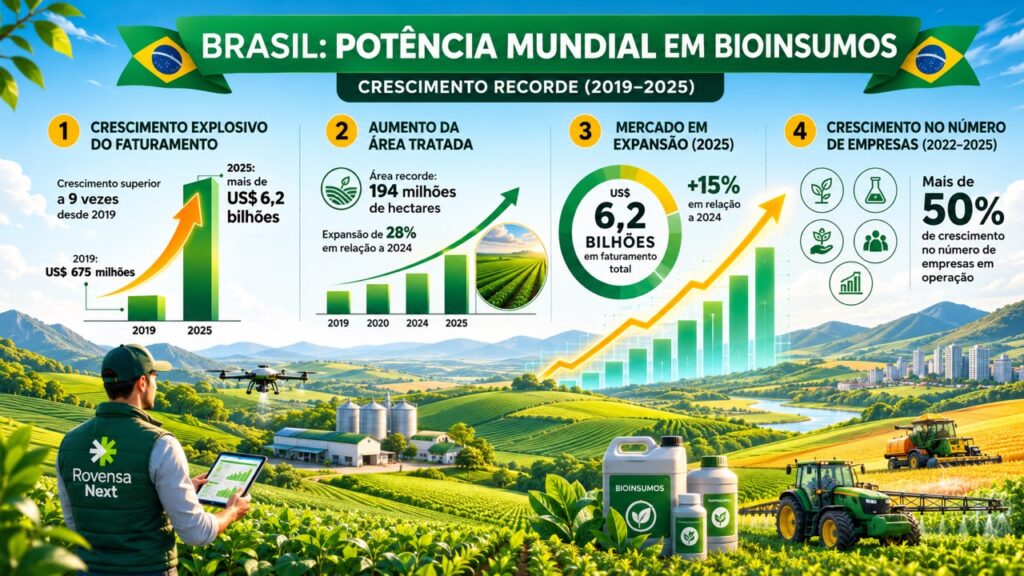 Os insumos biológicos deixam de ser uma tendência para se tornarem uma estratégia econômica central na agricultura brasileira.